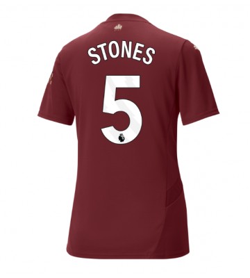 Manchester City John Stones #5 Tercera Equipación Mujer 2024-25 Manga Corta